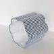 Table lamp, turned wooden base from the 1960s and sky blue gingham shade.