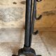 Pair of 18th century wrought iron andirons, log-carrying andirons