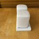 Salt & pepper shaker + genevieve lethu plate porcelain france vintage
