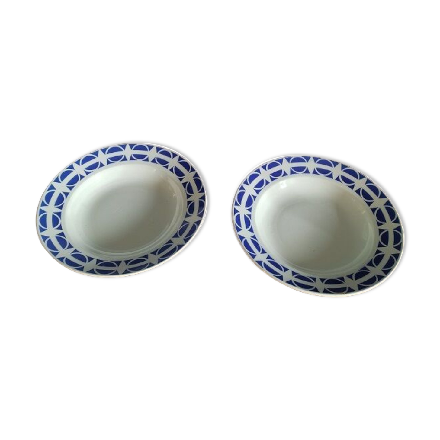 Plates Creuses Lunéville Bannec lot of 2