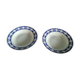 Plates Creuses Lunéville Bannec lot of 2