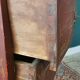 French XIX jumping chest of drawers in Chinese lacquer ox and golden blood
