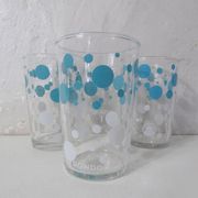 3 verres gondolo sérigraphie Vintage