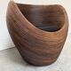 Organic Rattan Lounge Chair Attributed to Gabriella Crespi
