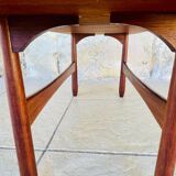 Teak coffee table in Scandinavian style, circa 1960s.