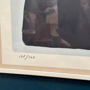 Lithographie en couleur originale suédoise – “Composition” par Bo Thorén – Signée – Vintage et encadrée