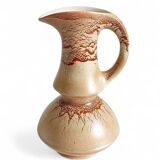 Mid-Century Ceramic Jug Vase by Roberto Rigon for Bertoncello, Signed, 1960s