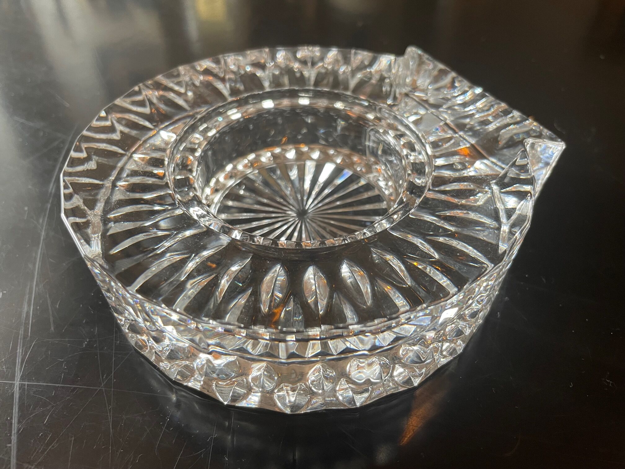 Crystal ashtray