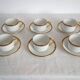 6 cups and saucers Limoges Robert Haviland, mid-20th century