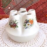 Handcrafted tulip tree vase with ceramic flowers
