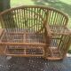 Bamboo and rattan shelf, designer and vintage, to hang or place
