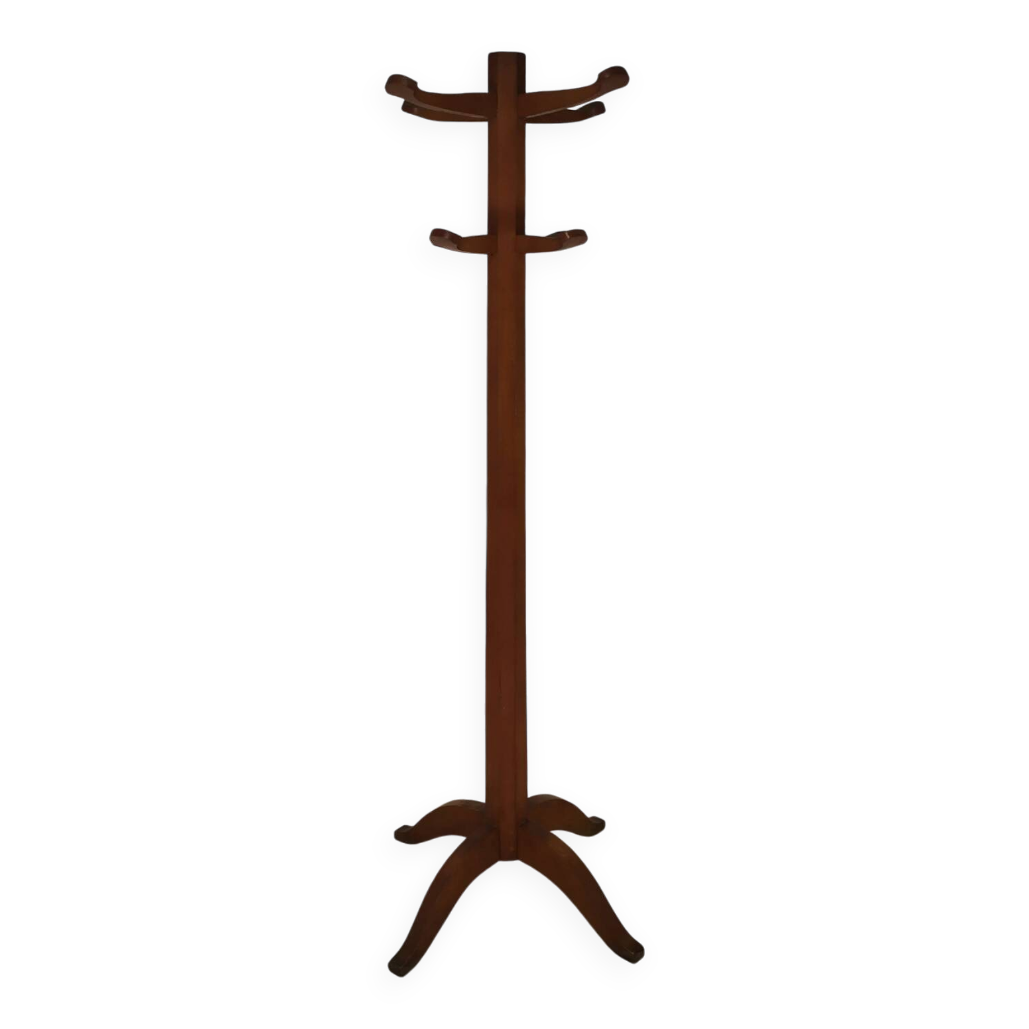 Vintage wooden parrot coat rack