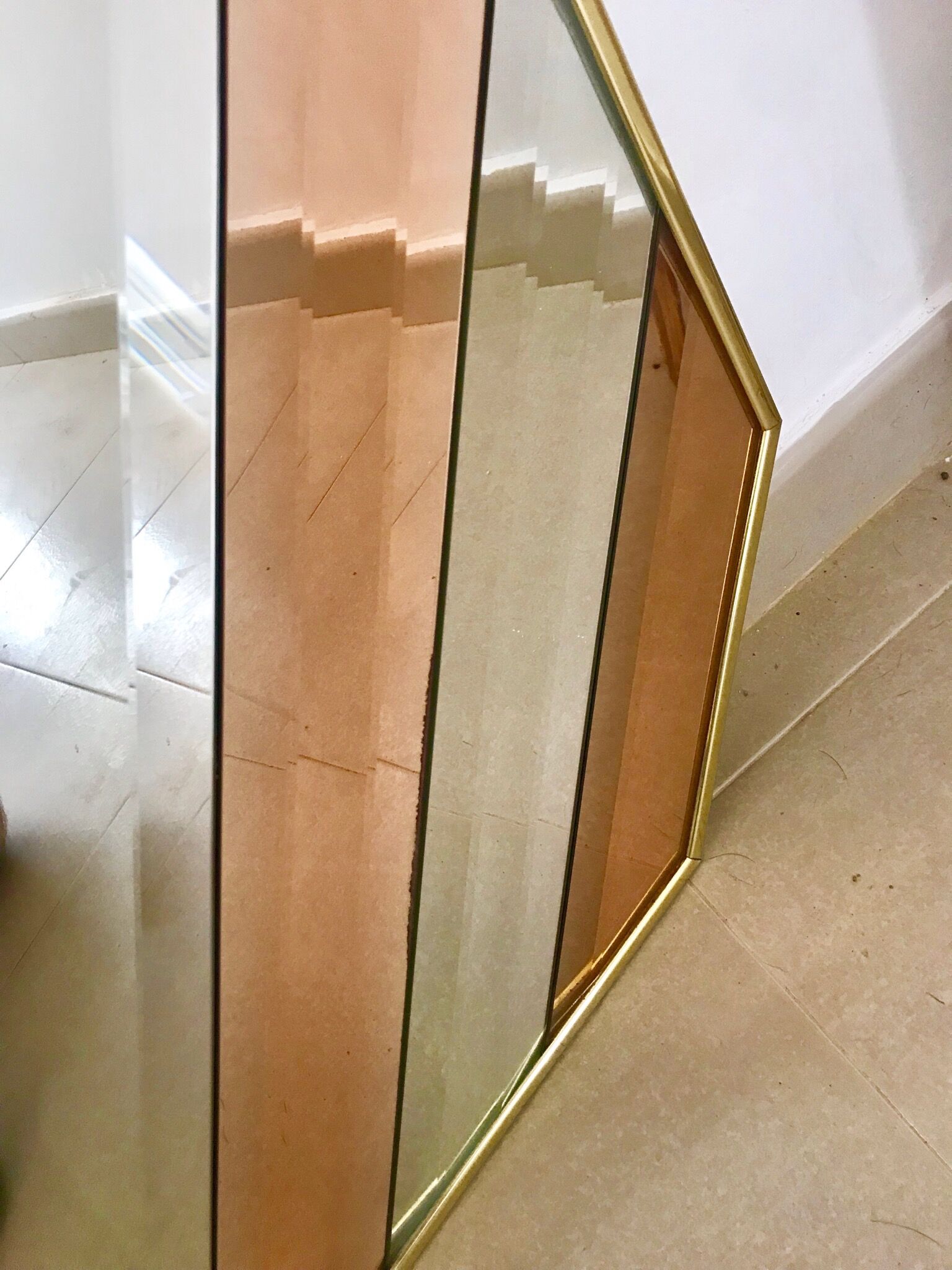 Romeo Rega two-tone mirror 1970