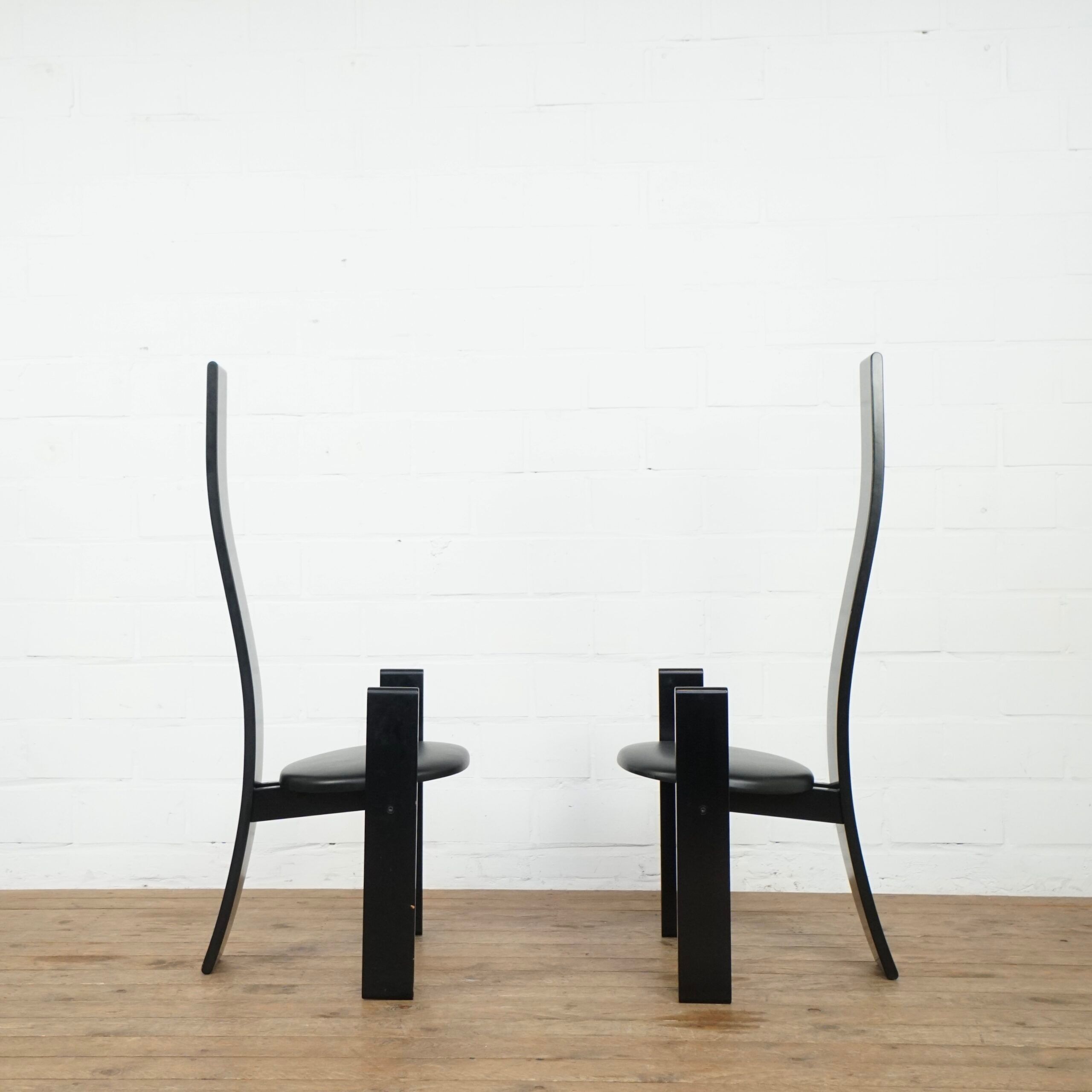 Set of 6 Golem chairs by Vico Magistretti