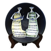 Lisa Larson – Glazed plate "Variety" for Gustavsberg, Sweden, 1956