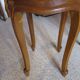 Round coffee table - Carved wood - White veined marble - Regency/Louis XV style