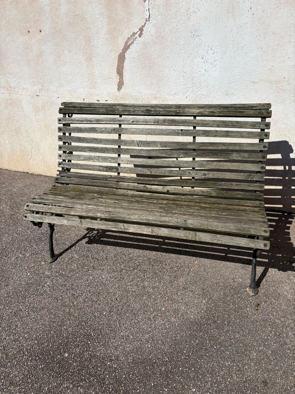 Vintage garden bench for 2 people