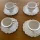 Lot de 4 tasses à thé et leur soucoupes