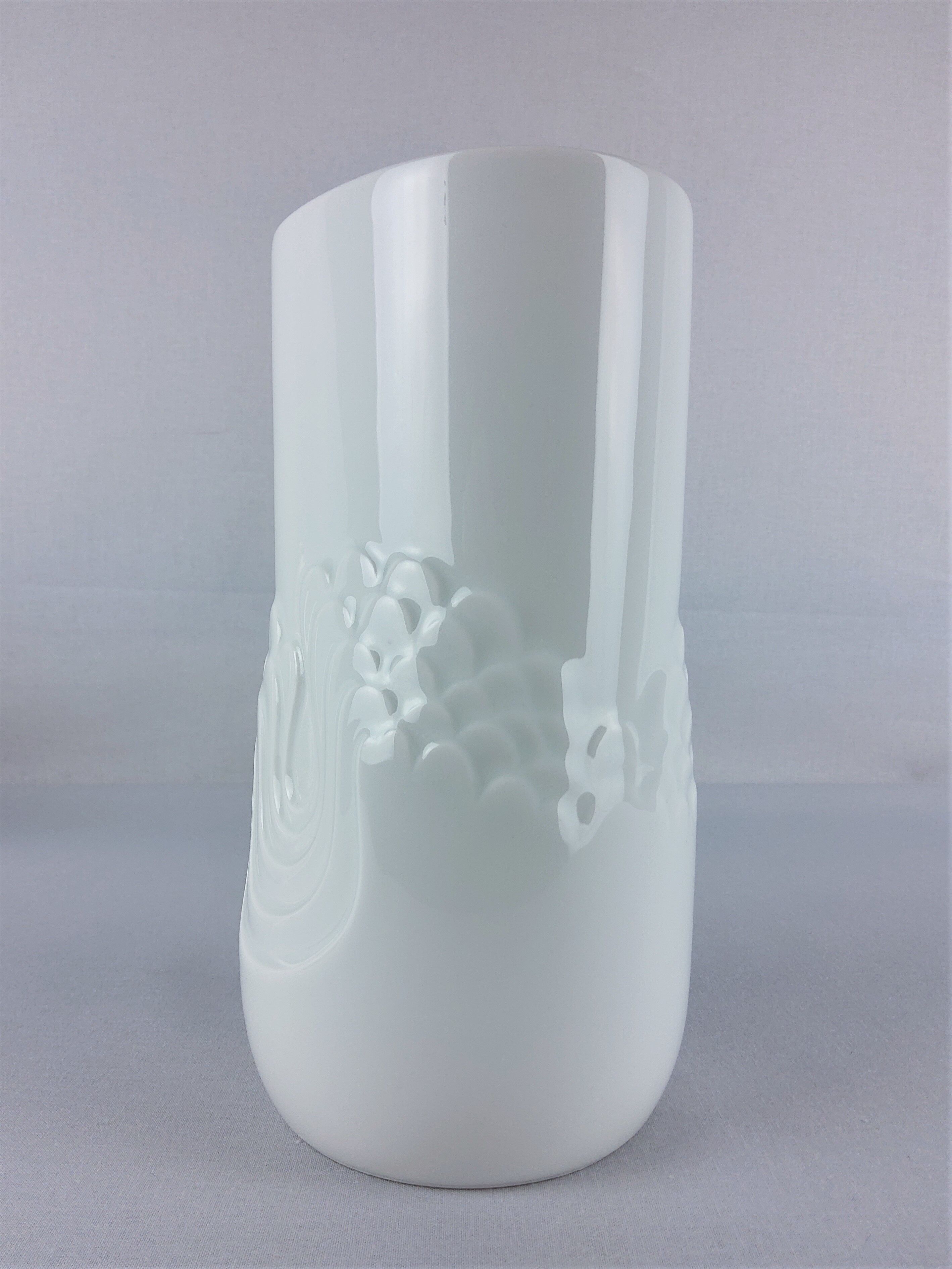 Thomas vintage porcelain white vase 1970