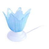 Vintage glass flower lamp