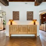 Maison Regain sideboard in solid elm, vintage 60s/70s