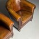 Fauteuil club en peau de mouton 2x classique