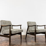 Pair of Mid-Century Modern GFM 87 Armchairs by Juliusz Kędziorek, 1960s