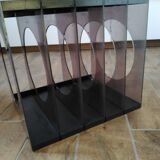 Space Age Plexiglas Record Rack