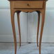 Bedside table from the 1900s, 1 drawer, waxed finish