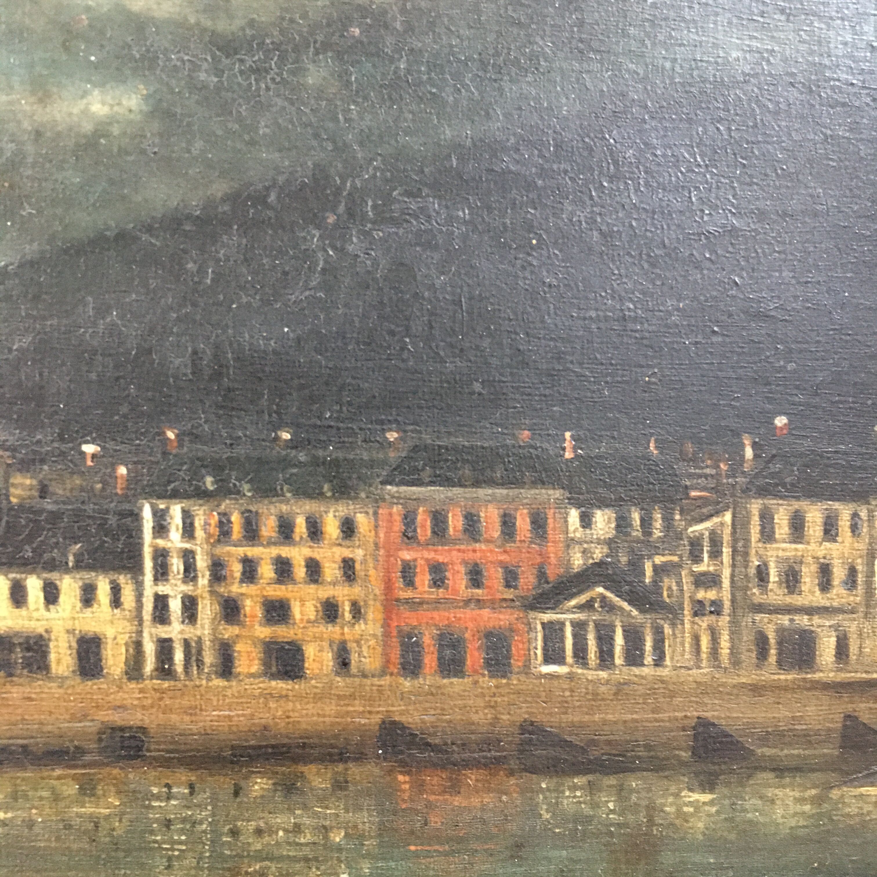 Ancient Moon painting on the lagoon