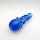Vase Jan Beránek Chribska Art Glass Blue 27cm 1.68kg Mid-Century
