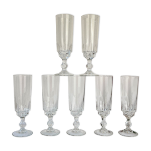 7 flûtes à champagne luminarc