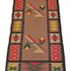 Tapis kilim des années 60 - 68 x 152 cm