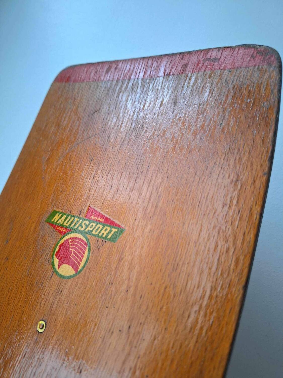Large paddle, vintage wooden oar