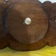 Corbeille ou Vide Poche année 50 en Bois Sculpté signée A. Bouchez