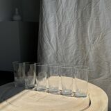 6 grands verres à orangeade en verre