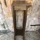 Vintage Wooden High Bolster Side Table #A605