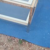 Table basse vintage en laiton