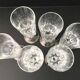 6 cut crystal flutes