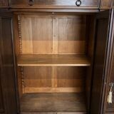 Renaissance-style notary cabinet in solid walnut – 19th century