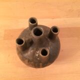 Vase with 5 ceramic necks 50s blue