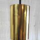 Modernist design pendant light in metal and brass - 50s/60s
