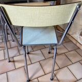 Table and chairs set in formica year 50