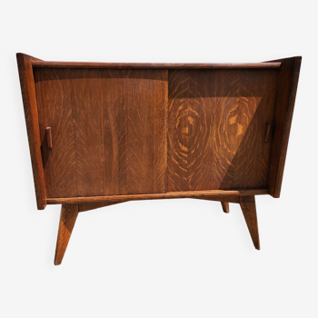 Buffet bahut bar pied compas vintage