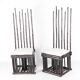 Pair of bamboo chairs