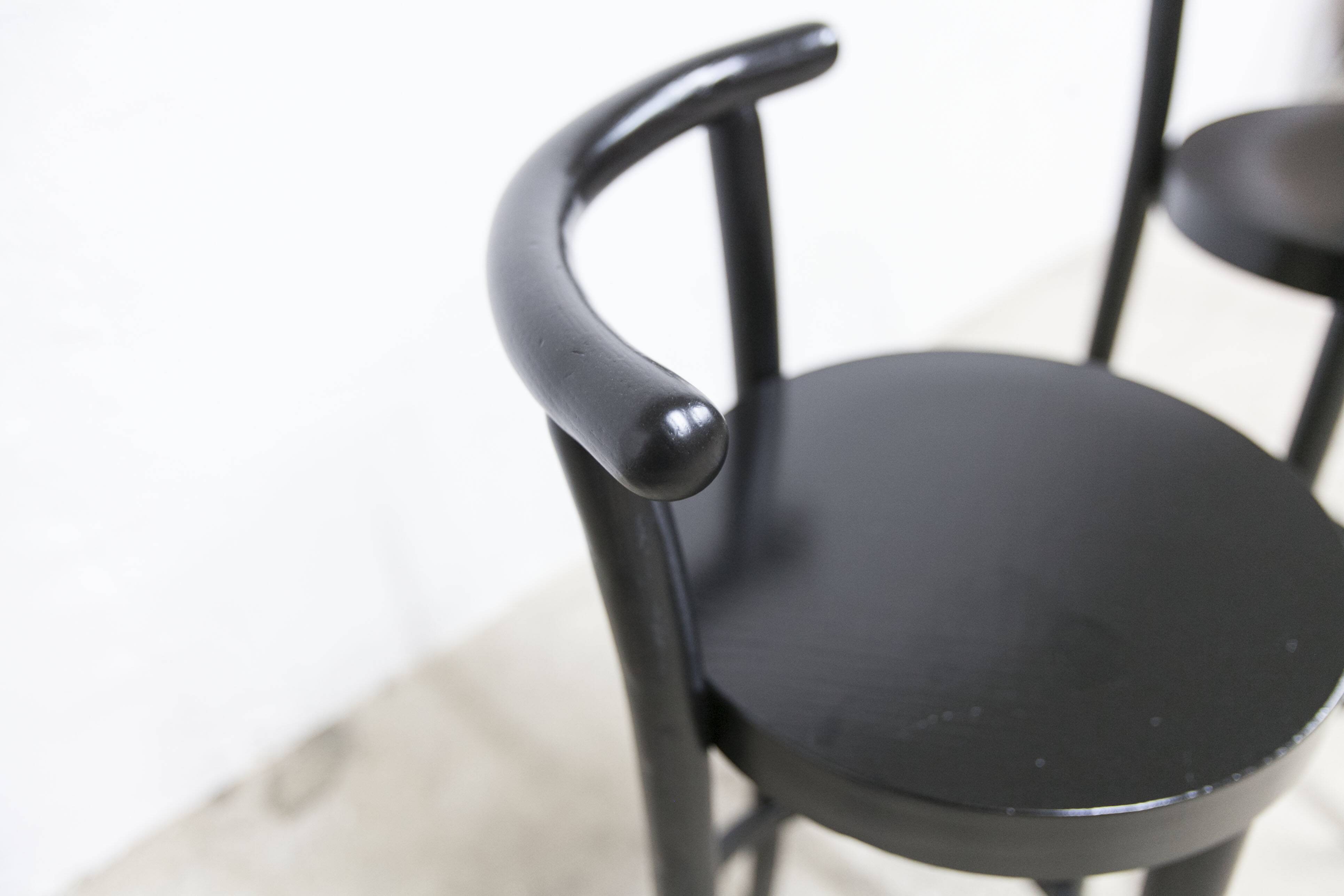 Pair of Baumann high stools, Dialog model, 79 cm