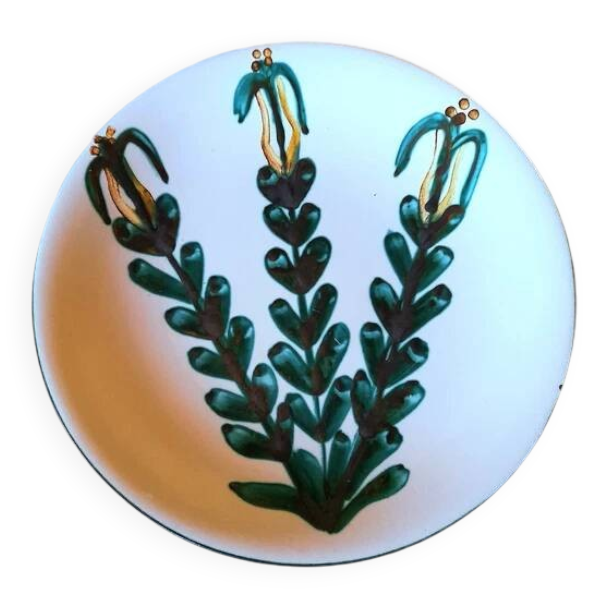 Robert Picault plate, floral decoration, 1960
