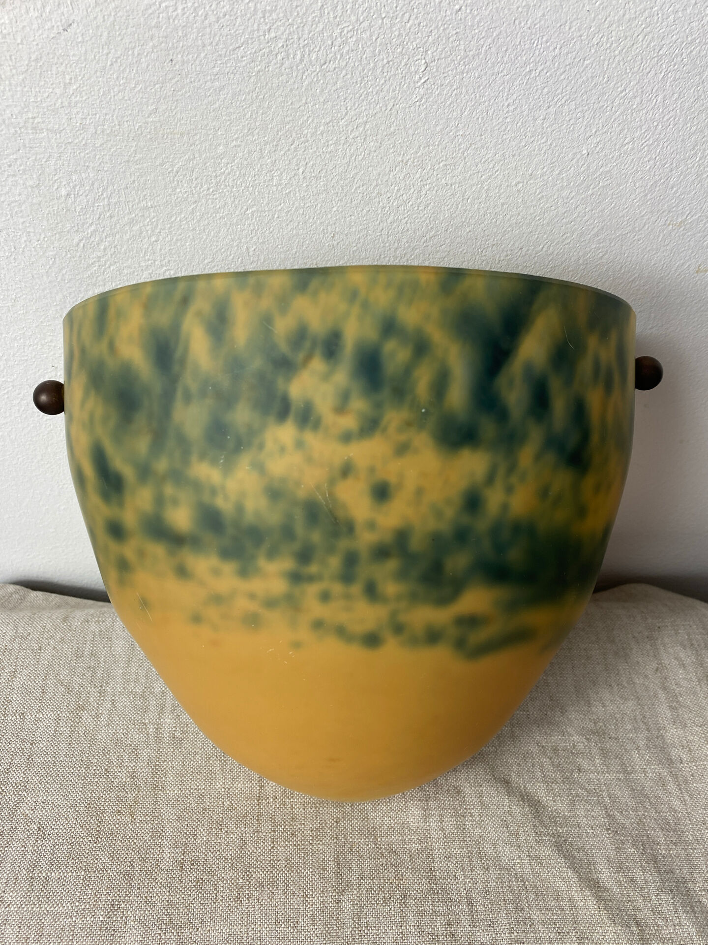 Wall light in glass paste