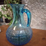 Pichet verre bleu