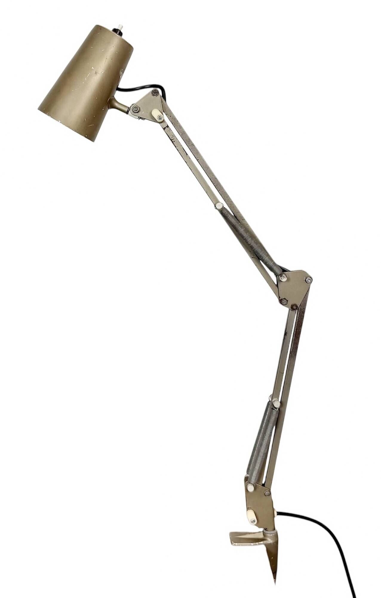 Vintage Brown Adjustable Architect Table Lamp, 1960s